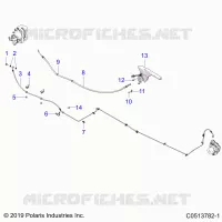 FRENO POSTERIORE BRAKE LINE AND PARK BRAKE