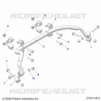 SUSPENSION, REAR BARRA DI STABILIZZAZIONE