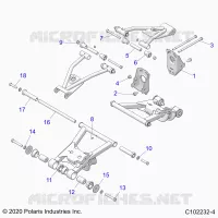 SOSPENSIONE POSTERIORE CONTROL ARM, MOUNTING