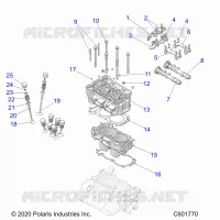 ENGINE, CYLINDER/TESTA CILINDRO ASM.