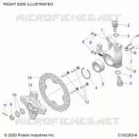 SOSPENSIONI ANTERIORI HUBS, KNUCKLES AND BRAKE DISC