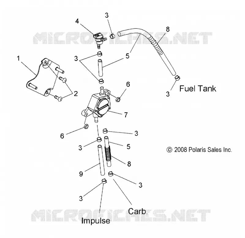 SISTEMA DI ALIMENTAZIONE CARBURANTE, POMPA DI BENZINA and LINES