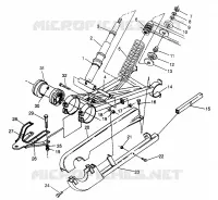 POSTERIORE SWING ARM   SHOCK 6X6 400L