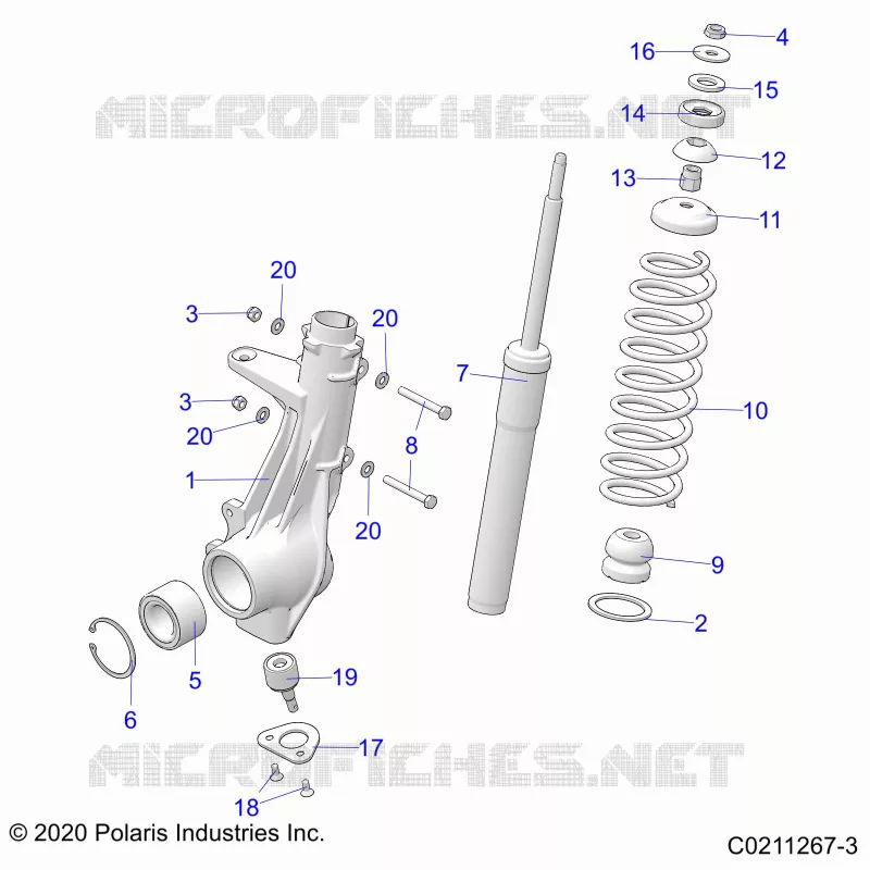 SUSPENSION, ANTERIORE MONTANTE