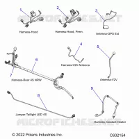 ELETTRICO, WIRE HARNESSES, HOOD/JUMPERS, GPS