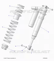 SUSPENSION, SHOCK ANTERIORE MOUNTING, DELUXE