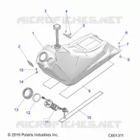 SISTEMA DI ALIMENTAZIONE CARBURANTE, FUEL TANK ASM.