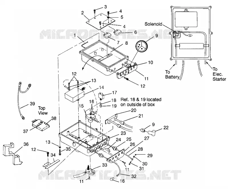 BOX ELETTRICO SLT 700 B964166 and Intl. SLT 700 I964166 (4933923392B010)