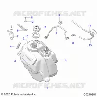 SISTEMA DI ALIMENTAZIONE CARBURANTE, FUEL TANK ASM.