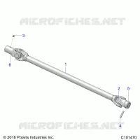 TRASMISSIONE, PROP SHAFT, FRONT