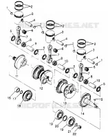 ALBERO MOTORE   PISTONEEE SLX 780 B964287 AND  INTL. SLX 780 I964287 (4937443744C003)