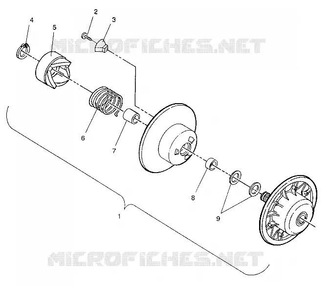 FRIZIONE DRIVEN ASSEMBLY SPORT / 0930443 (4922942294022A)