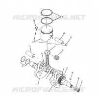 ALBERO MOTORE AND PISTONEE 250 2X4 / W927527 (4922862286034A)