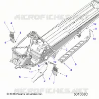CHASSIS, PROTEZIONE FRIZIONE, FOOTRESTS, AND RUNNING BOARDS