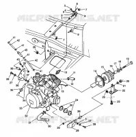 MONTAGGIO DEL MOTORE Sport 400L W98BA38C (4947234723A009)