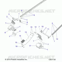 CHASSIS, PROTEZIONE FRIZIONE, FOOTRESTS, TUNNEL GRIPS