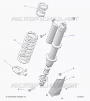 SUSPENSION, REAR SHOCK MONTAGGIO, STANDARD/PREMIUM