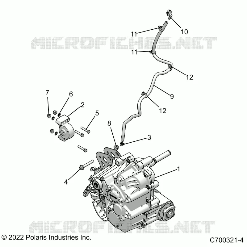 TRASMISSIONE, MAIN GEARCASE MOUNTING