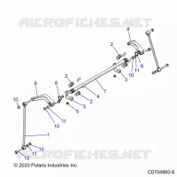 SUSPENSION, REAR BARRA DI STABILIZZAZIONE