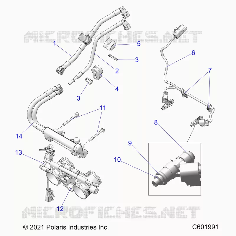 SISTEMA DI ALIMENTAZIONE CARBURANTE, RAIL, LINES AND THROTTLE BODY