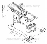 IMPIANTO DI SCARICO XPLORER 300 W98CC28C (4945264526A013)