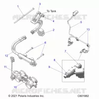 SISTEMA DI ALIMENTAZIONE CARBURANTE, RAIL, LINES AND THROTTLE BODY