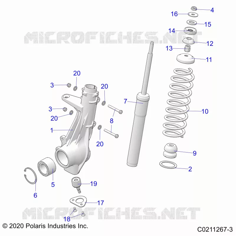 SUSPENSION, ANTERIORE MONTANTE