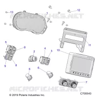 OPT, ELETTRICO, DASH GUAGE/SWITCHES RIDE COMMAND PREP.PREP AUDIO