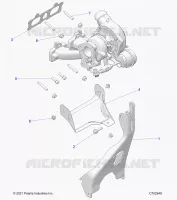 ENGINE, TURBO CHARGER MOUNTING