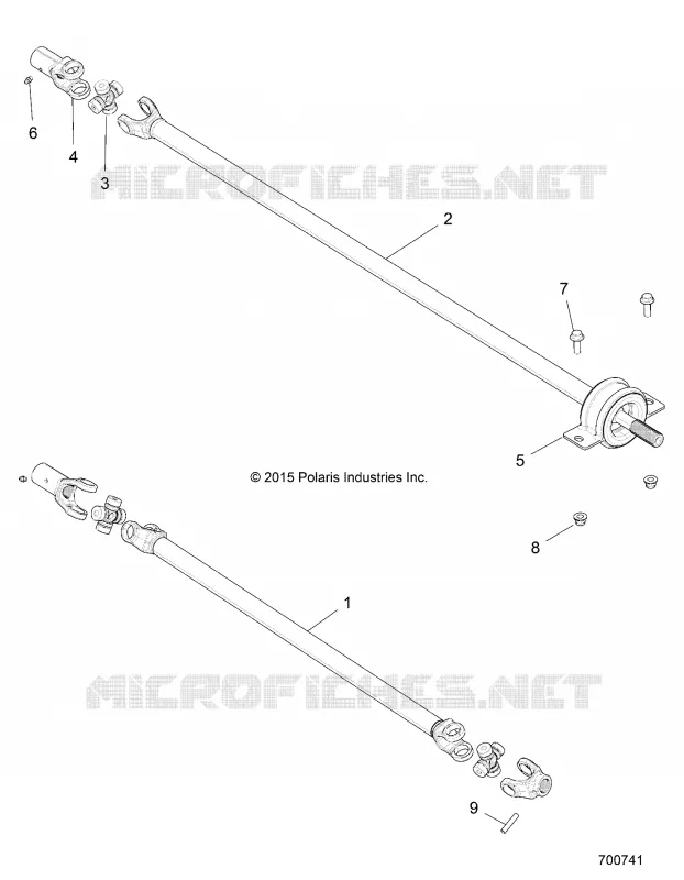 TRASMISSIONE, FRONT AND REAR PROP SHAFT
