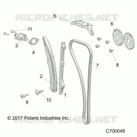 CAM CATENA AND TENSIONER