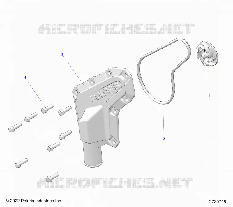 MOTORE, WATERPUMP IMPELLER AND COVER