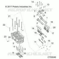 ENGINE, TESTA CILINDRO AND VALVES