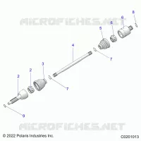 TRASMISSIONE, REAR DRIVE SHAFT