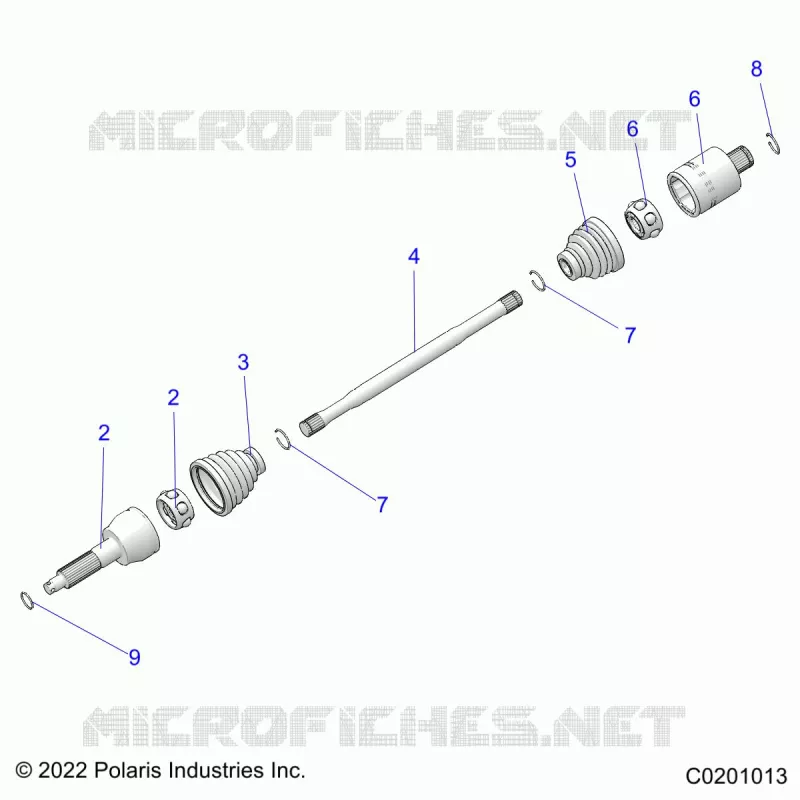 TRASMISSIONE, REAR DRIVE SHAFT
