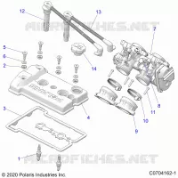 ENGINE, THROTTLE BODY AND VALVOLA COPERTURA