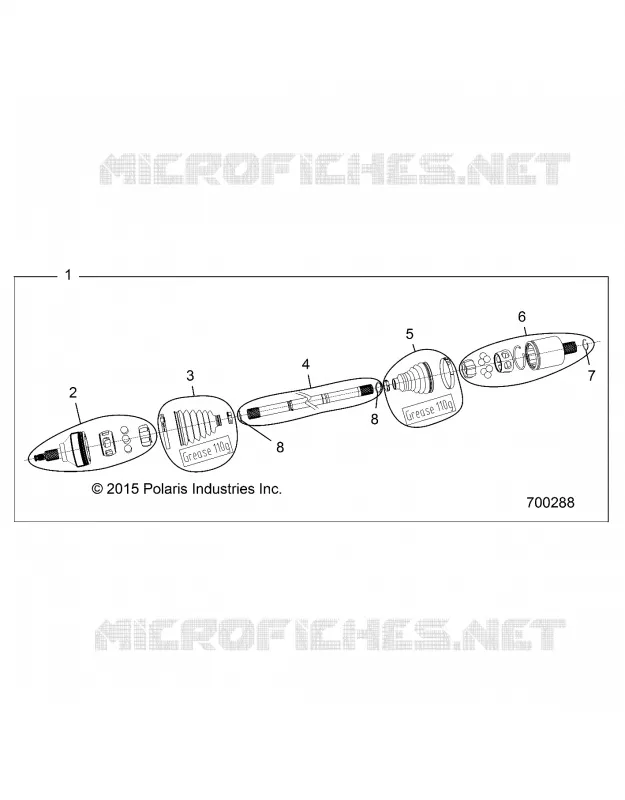 TRASMISSIONE, REAR HALF SHAFT