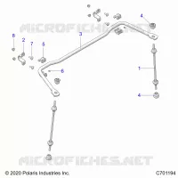 SUSPENSION, REAR BARRA DI STABILIZZAZIONE