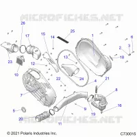 TRASMISSIONE, CLUTCH COVER AND DUCTING
