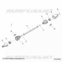TRASMISSIONE, DRIVE SHAFT, FRONT