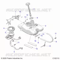 SISTEMA DI ALIMENTAZIONE CARBURANTE, FUEL TANK ASM.