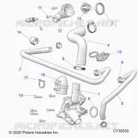 MOTORE, WATERPUMP AND BYPASS