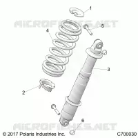 SUSPENSION, REAR SHOCK MONTAGGIO