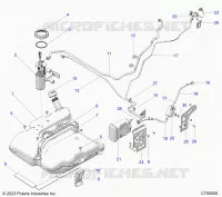 SISTEMA DI ALIMENTAZIONE CARBURANTE, EVAP FUEL TANK ASM.