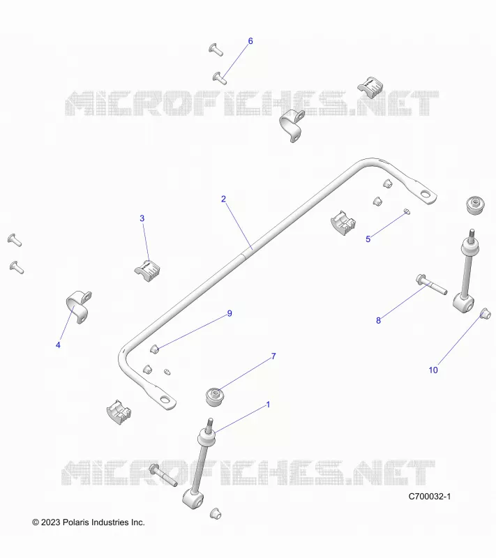 SUSPENSION, FRONT BARRA DI STABILIZZAZIONE