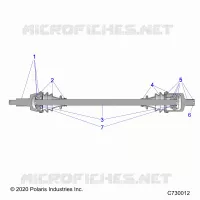 TRASMISSIONE, FRONT HALF SHAFT