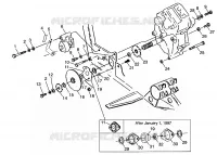 SCATOLA DEGLI INGRANAGGI/FRENO and copertura della catena MOUNTING XPLORER 400L W97CC38C (4939753975C005)