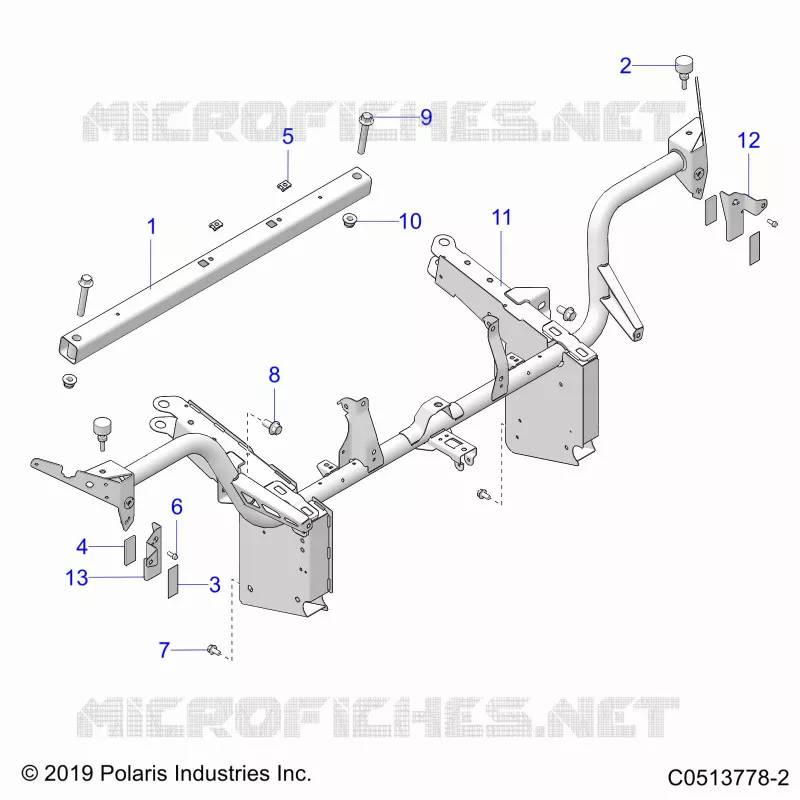 CHASSIS, FRONT TELAIO ASM. (USA ONLY)