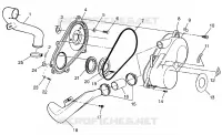 COPERCHIO FRIZIONE  Scrambler 500 W97BC50A (4943074307C007)