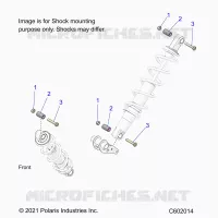 SUSPENSION, SHOCK MONTAGGIO, REAR SUSP.
